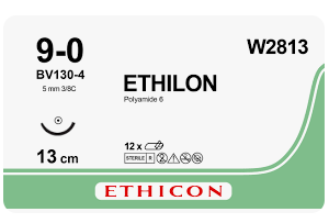 CHỈ PHẪU THUẬT ETHILON SỐ 9/0 W2813