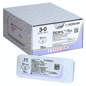CHỈ PHẪU THUẬT VICRYL PLUS KHÁNG KHUẨN IRAGACARE MP SỐ 3/0 VCP316H