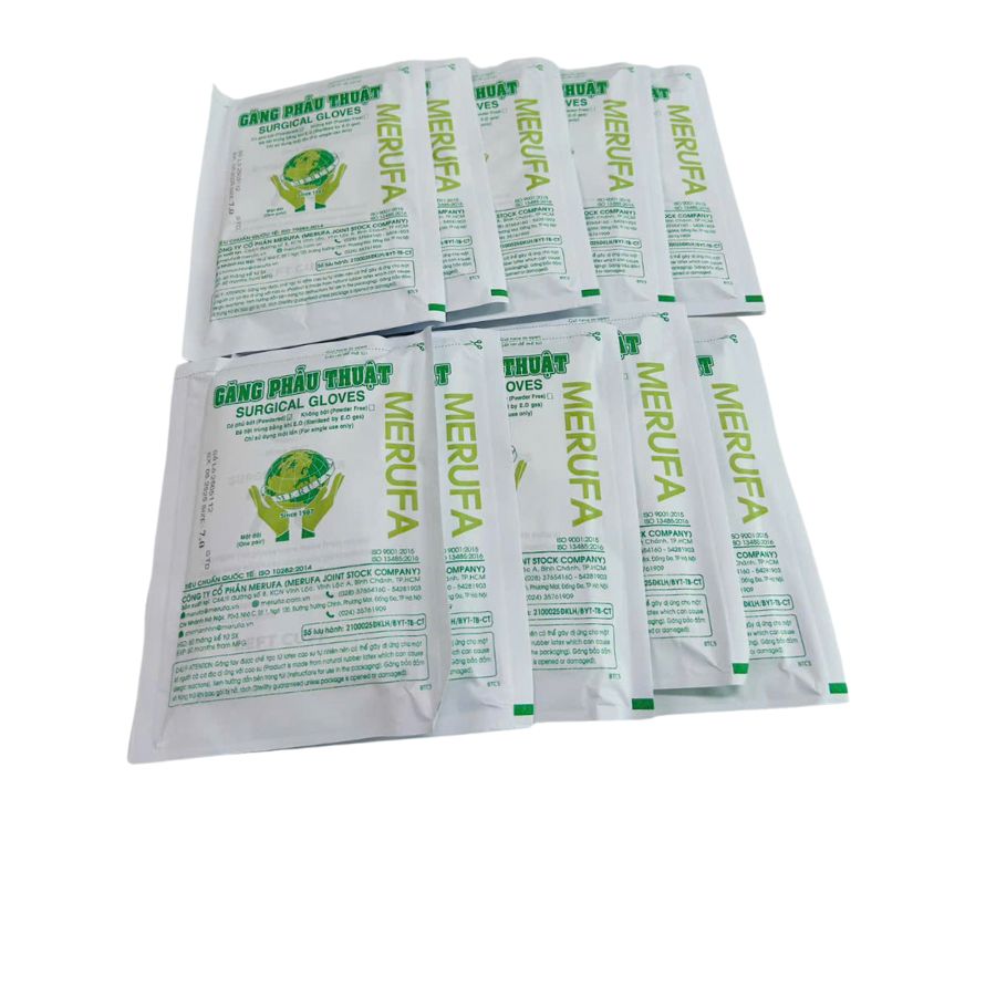 GĂNG TAY PHẪU THUẬT MERUFA ( CÓ BỘT) - Ảnh 5